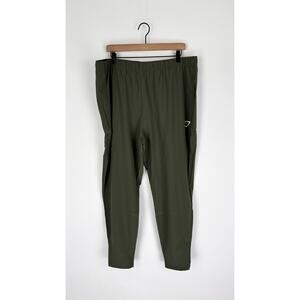 Gymshark Slim Fit Woven Arrival Jogger Pant Mens Size 3X Core Olive Green A2A1N